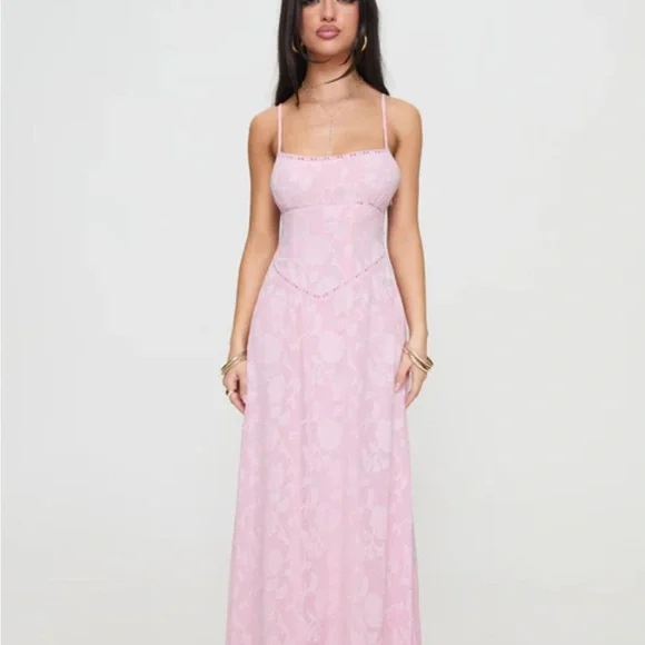 Princess Polly Pink Maxi Dress - Picture 4 of 5